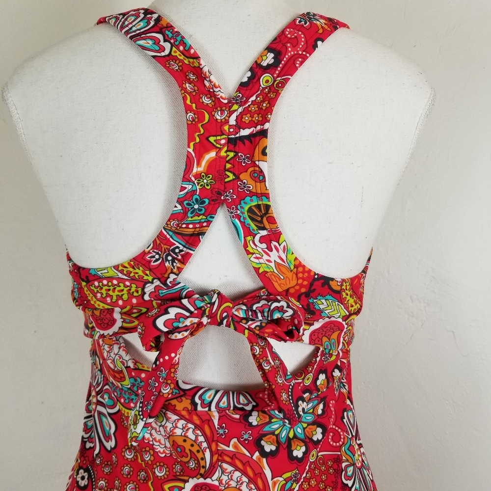 Athleta Salina Paisley Swimsuit dress floral S - Picture 3 of 8